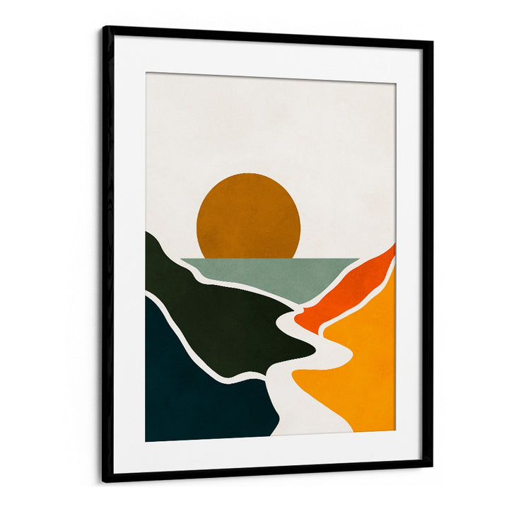 Tranquil WATERCOLOR IX, LANDSCAPE PAINTINGS showcasing vibrant colors and abstract forms for serene home decor.