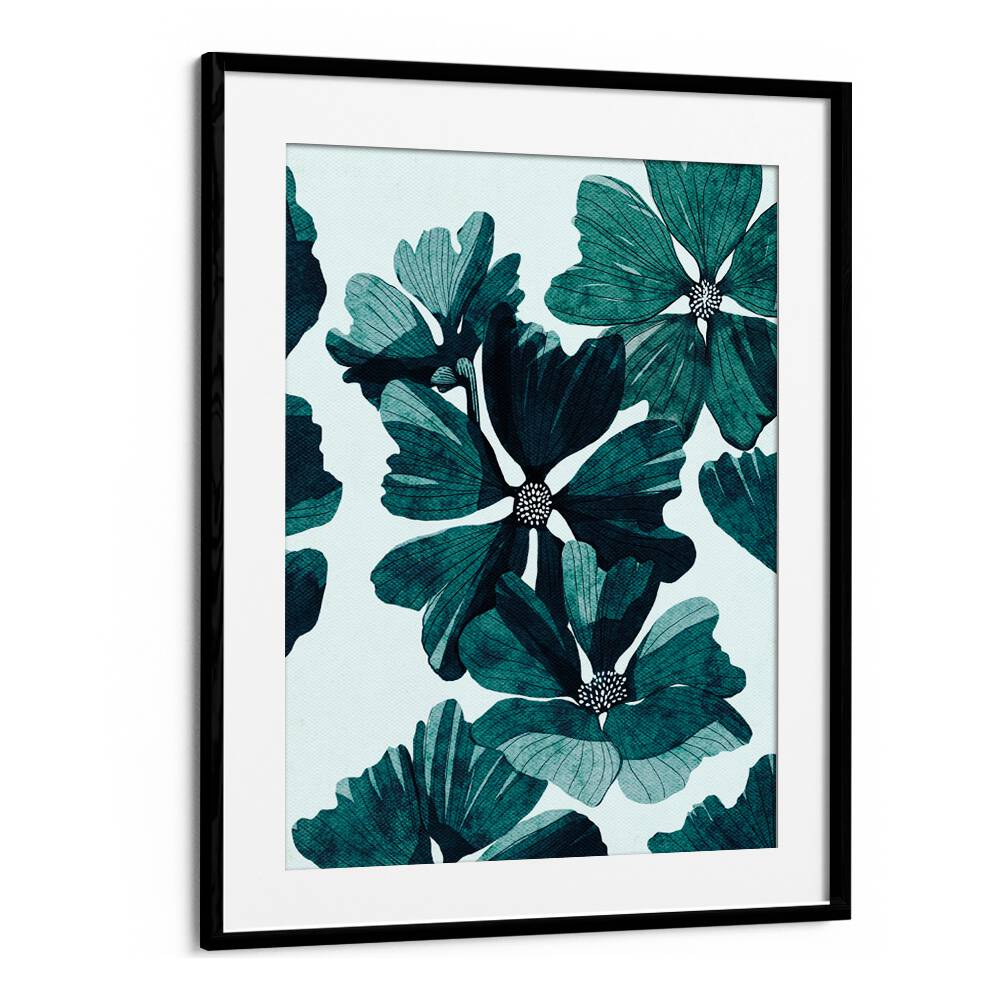 Elegant BLACK FLOWER, FLORAL FLOWER PAINTINGS showcasing captivating floral designs in a stylish frame. Perfect decor choice.