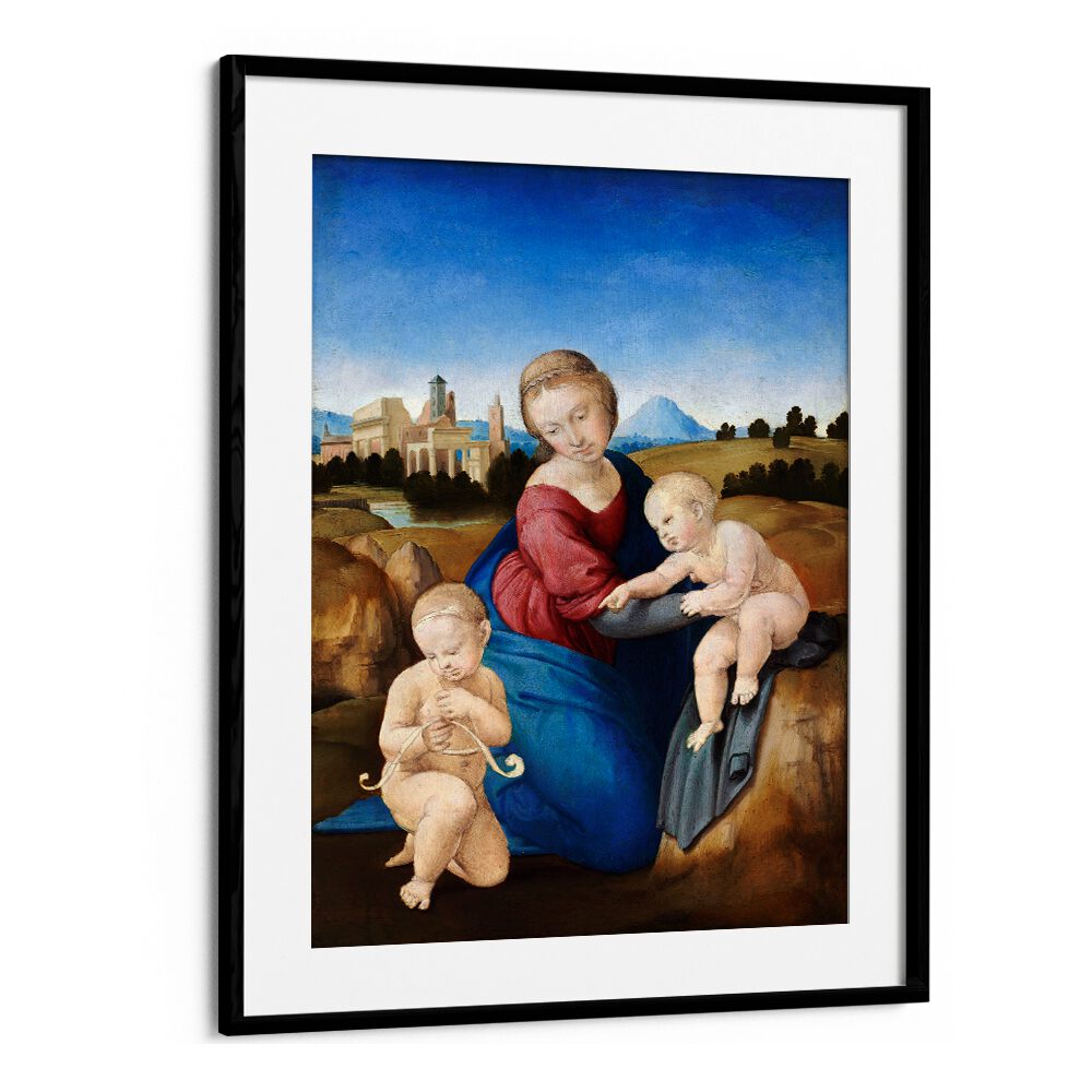 MADONNA AND  INFANT SAINT  , VINTAGE PAINTINGS