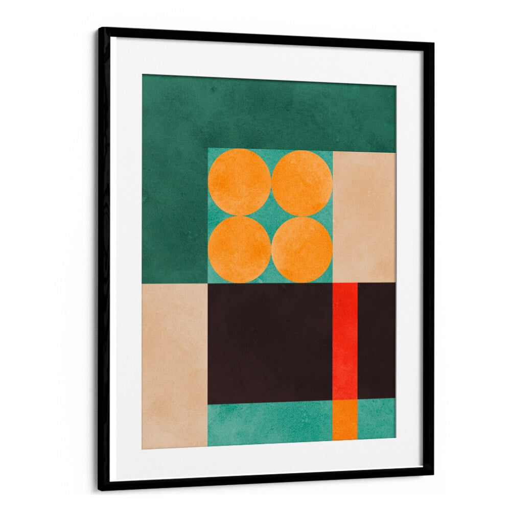 Vibrant COLORFUL COMPOSITION VI, GEOMETRIC ART PRINTS showcasing geometric patterns and bold colors for modern decor.