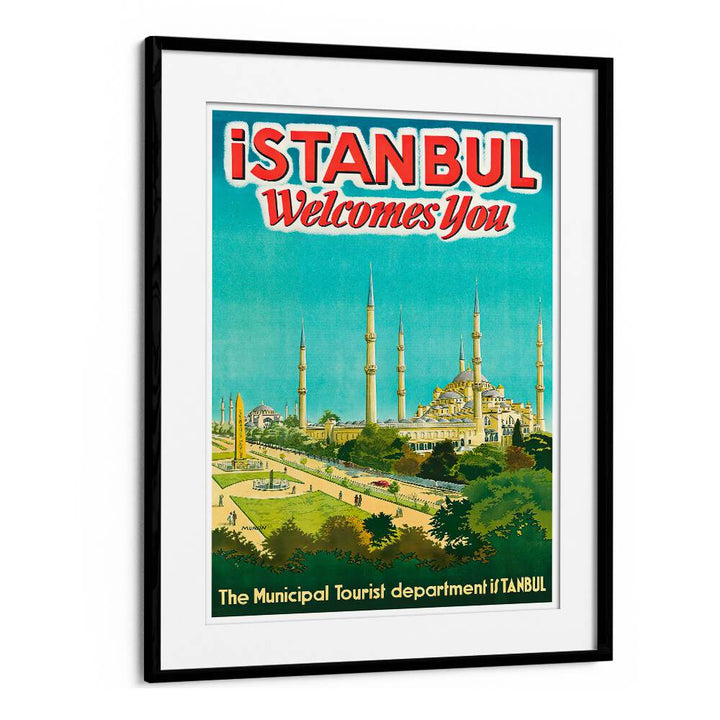 Discover the charm of ISTANBUL with our VINTAGE TRAVEL POSTERS, showcasing stunning architecture and vibrant culture.