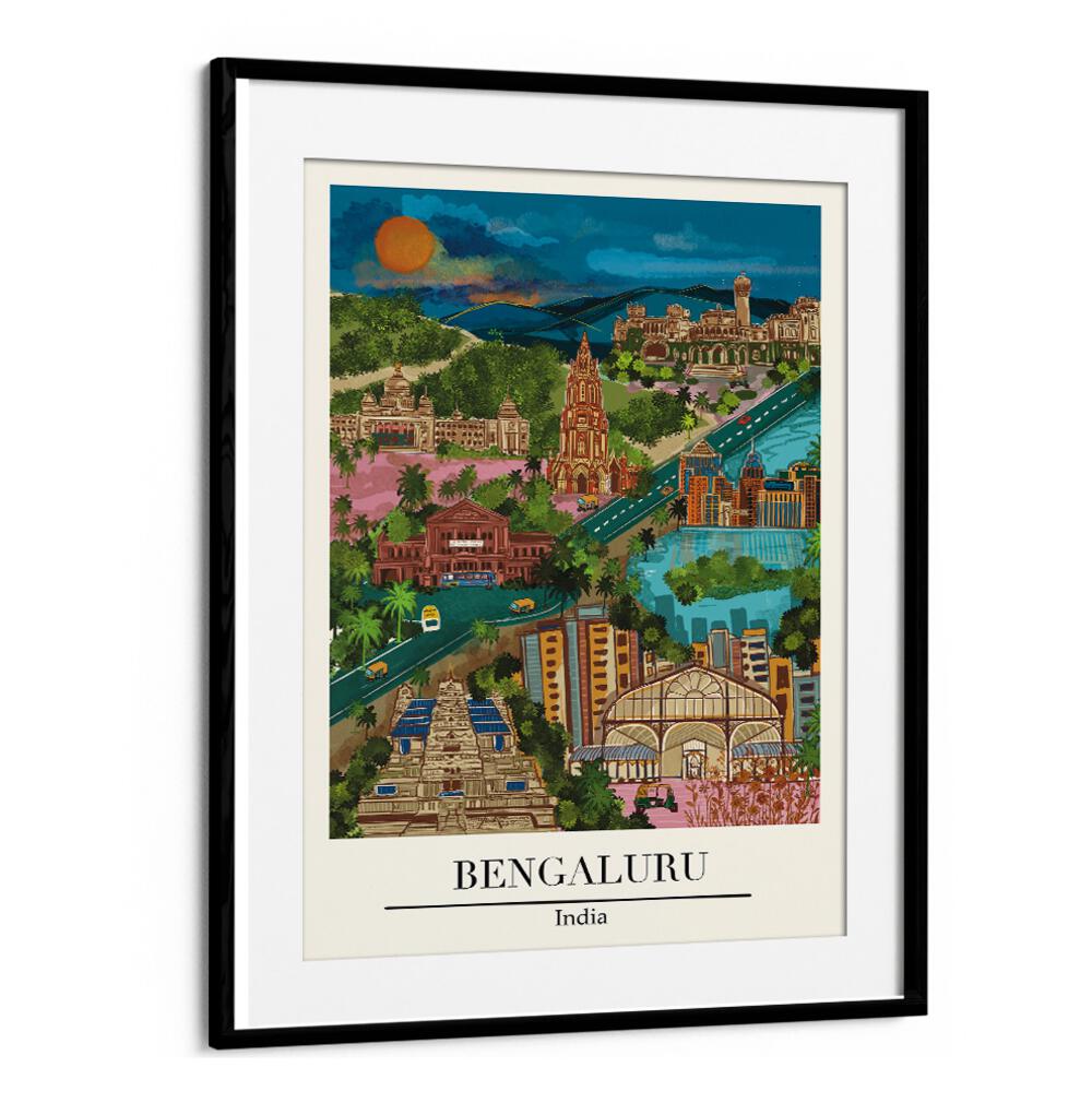 BENGALURU, TRAVEL POSTERS showcase vibrant culture and energy, beautifully illustrated by Saumya Agarwal for home decor.