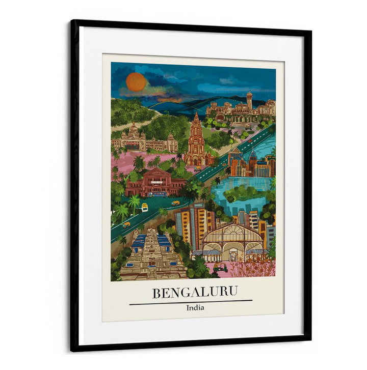 BENGALURU, TRAVEL POSTERS showcase vibrant culture and energy, beautifully illustrated by Saumya Agarwal for home decor.