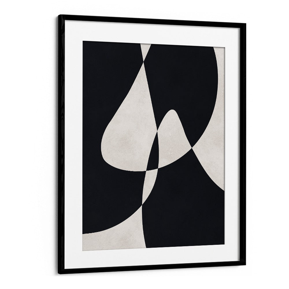 Stylish black and beige artwork from the EXPRESSIVE CONCEPTUAL FORMS I, ABSTRACT PAINTINGS collection.