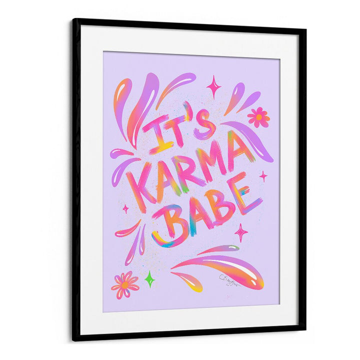 Vibrant KARMA BABE, FASHION POSTERS by Baroo Bloom to inspire and elevate your living space decor.