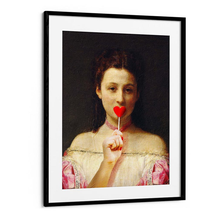 Whimsical LOLLIPOP GIRL, ALTERED ART PRINTS by Dikhotomy, adding charm and creativity to your decor.