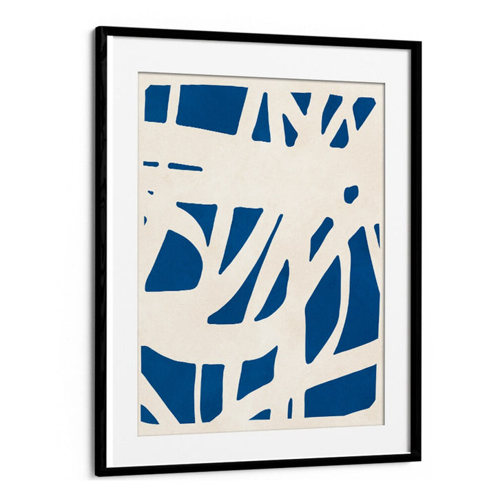 Stylish blue and white design of EXPRESSIVE VIII, ABSTRACT PAINTINGS, enhancing artistic spaces with modern elegance.