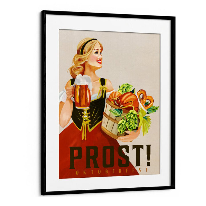 Celebrate Oktoberfest with our PROST OKTOBERFEST, BAR art, perfect for lively bars and festive gatherings.