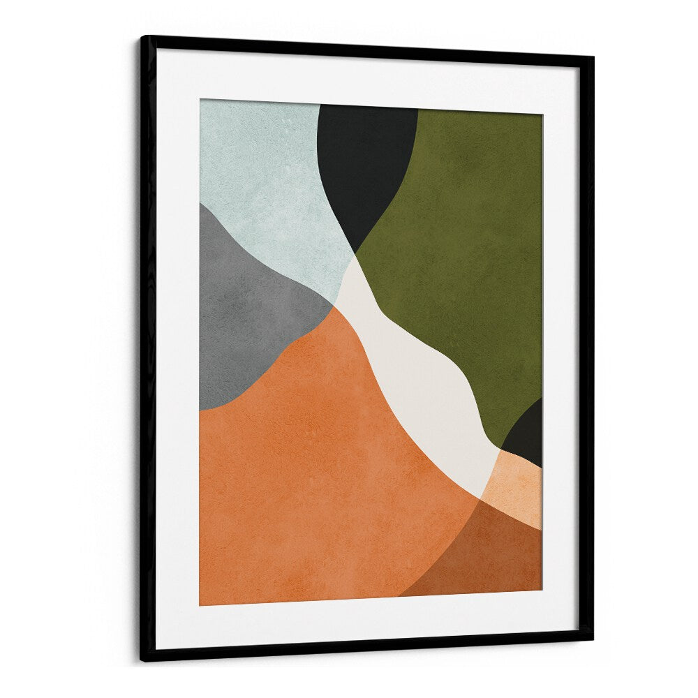 BOHO TRAITS II, ABSTRACT PAINTINGS showcase vibrant colors and organic shapes, perfect for a bohemian-inspired space.