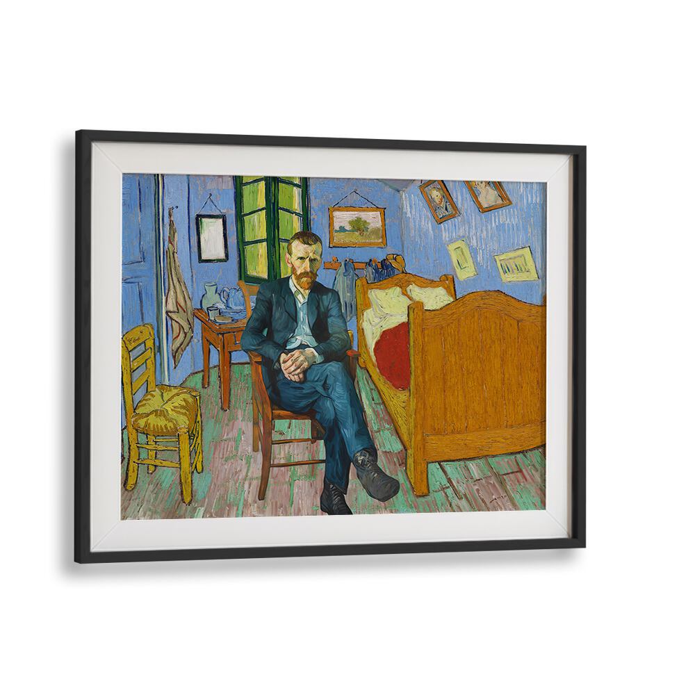 VINCENT'S ROOM, ALTERED ART PRINTS showcases a modern twist on Van Gogh's iconic setting, perfect for art lovers.