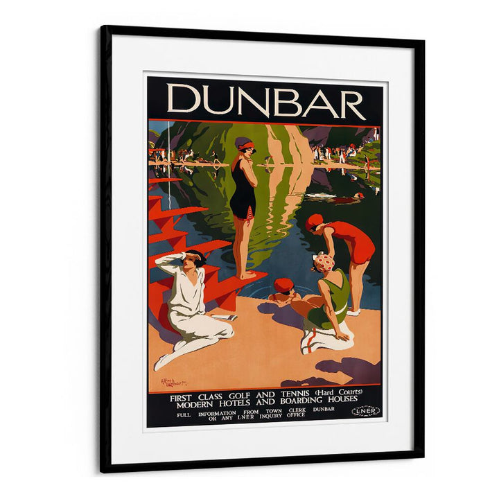 DUNBAR, VINTAGE TRAVEL POSTERS feature vibrant, nostalgic art perfect for travel lovers. Ideal for home decor.