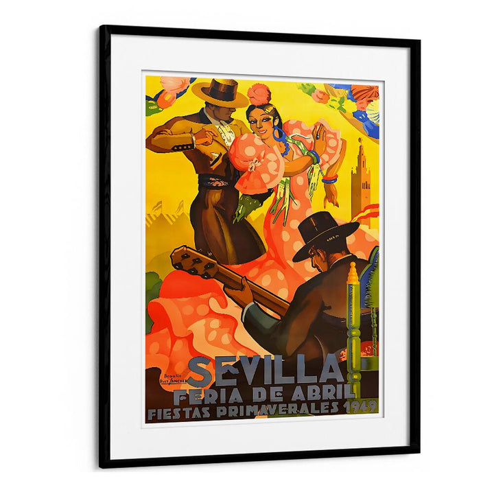 Colorful SEVILLA I, VINTAGE TRAVEL POSTERS showcase the lively culture of Sevilla, perfect for travel enthusiasts.