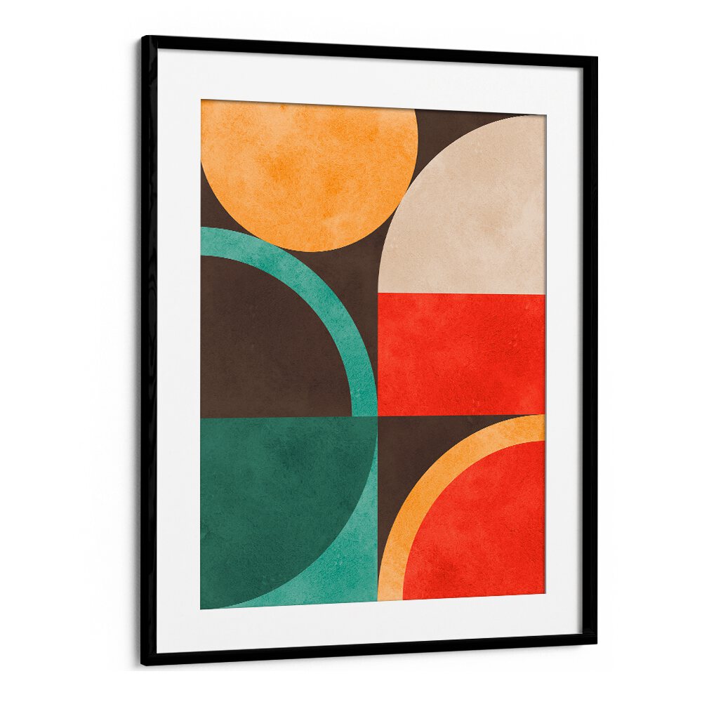Vibrant CIRCLES IN HARMONY XIII, GEOMETRIC ART PRINTS, featuring bold colors and modern design for any decor.