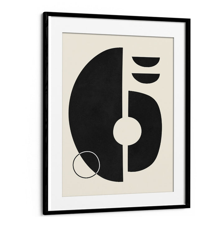 Modern black and white design featuring bold shapes, perfect for EXPRESSIVE II, GEOMETRIC ART PRINTS enthusiasts.