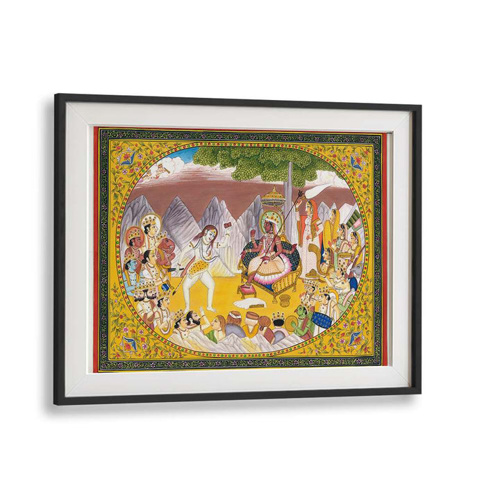 Stunning SHIVA AND KALI, INDIAN ART PAINTINGS showcase vibrant colors and intricate details, perfect for your decor.