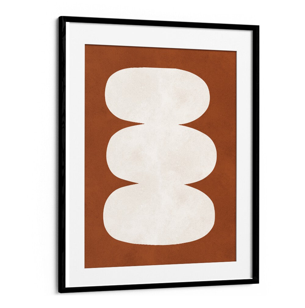 Stylish TRIBAL II, GEOMETRIC ART PRINTS featuring modern abstract shapes on a warm background, perfect for any space.
