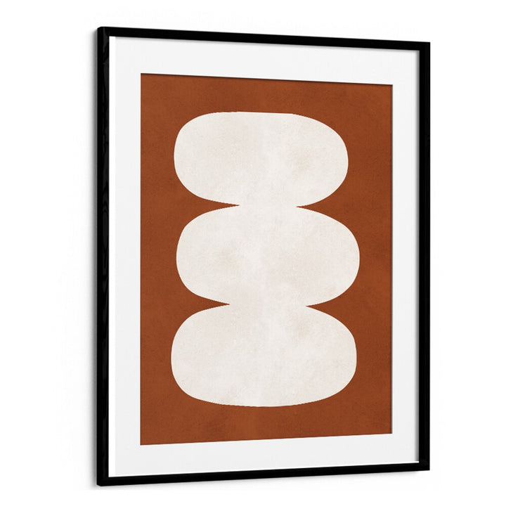 Stylish TRIBAL II, GEOMETRIC ART PRINTS featuring modern abstract shapes on a warm background, perfect for any space.