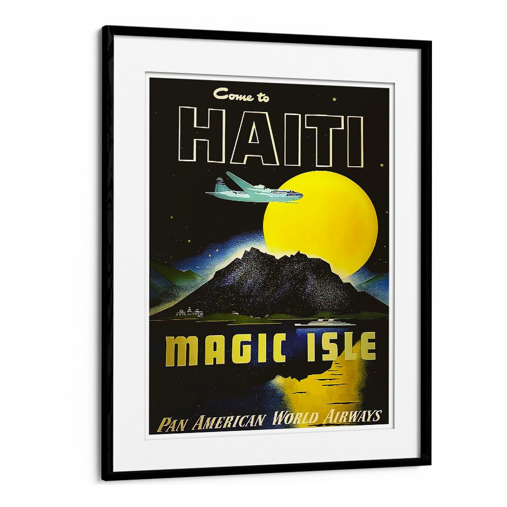 Bring home the allure of Haiti with HAITI MAGIC ISLE, VINTAGE TRAVEL POSTERS showcasing its vibrant landscapes.