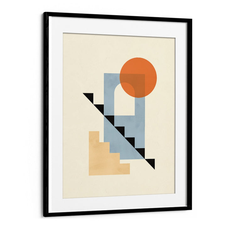 Modern geometric design featuring vibrant colors in COMPOSITION III, BOHO ART PAINTINGS for stylish home decor.