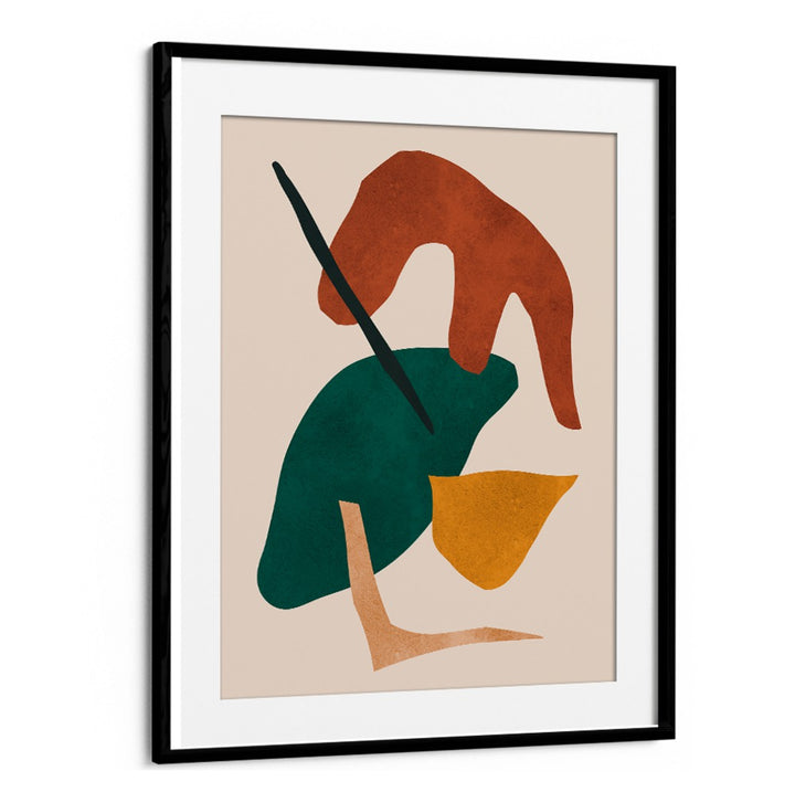 Stylish EXPRESSIVE IX, GEOMETRIC ART PRINTS featuring abstract shapes in earthy tones, perfect for modern decor.