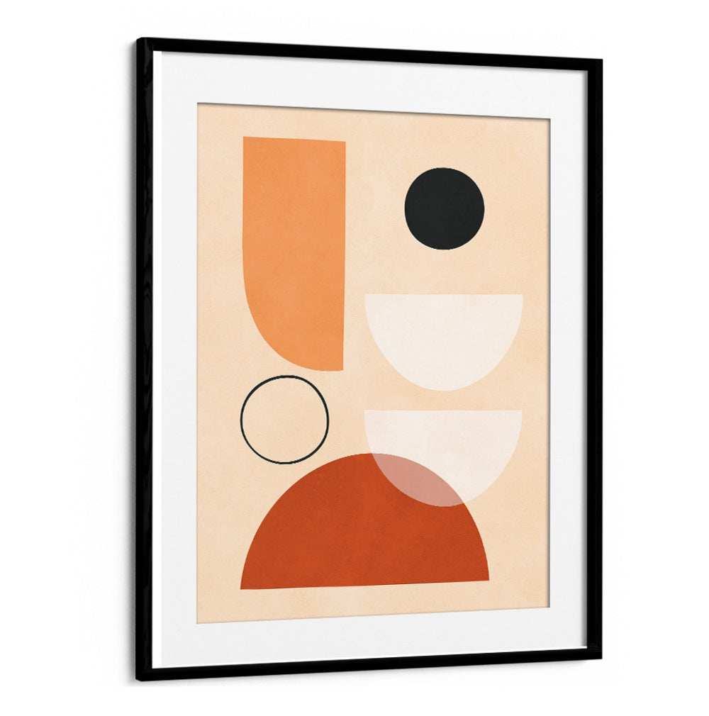 Colorful geometric design featuring SEMICIRCLES III, BOHO ART PAINTINGS, perfect for modern home decor.