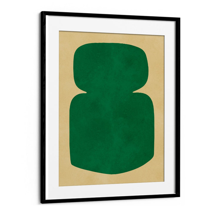 Modern ORGANIC ART X, GEOMETRIC ART PRINTS featuring a bold green design, perfect for enhancing contemporary spaces.
