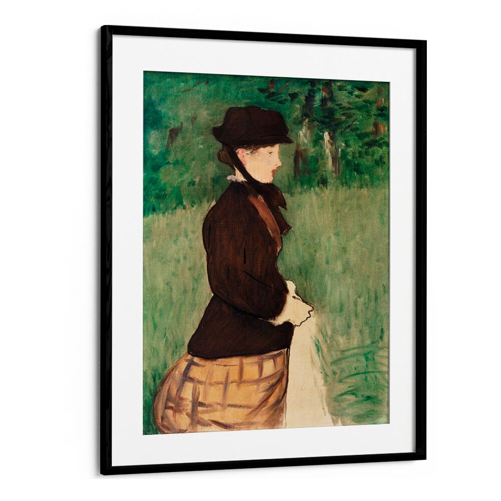 YOUNG WOMAN IN A GARDEN  , VINTAGE PAINTINGS