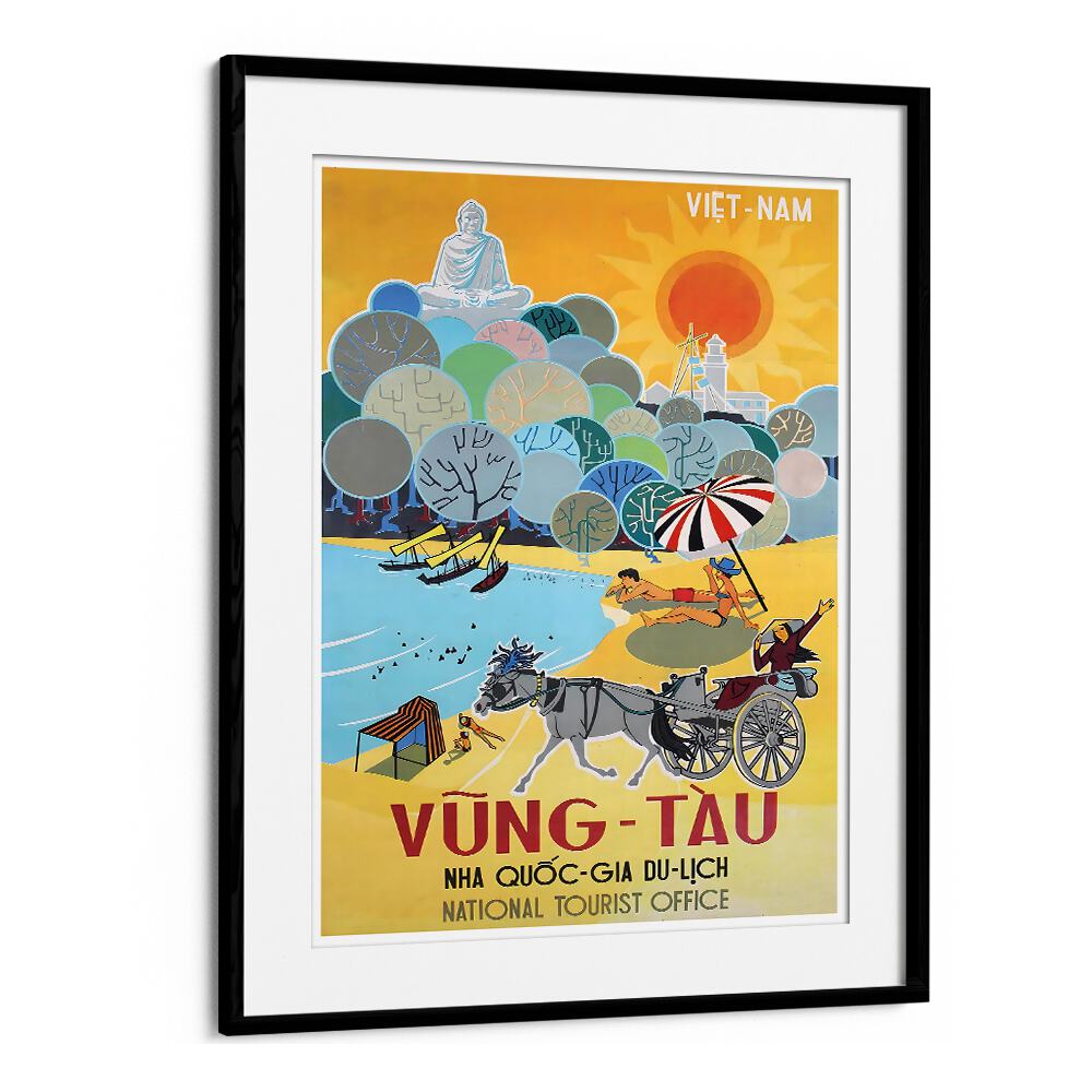 Explore Vung-Tau, Vietnam, with vibrant vintage travel posters that evoke nostalgia and wanderlust. Perfect for any decor.