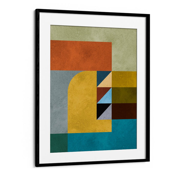 Stylish GEOMETRIC HARMONY II, GEOMETRIC ART PRINTS featuring vibrant colors and modern design for any artistic space.