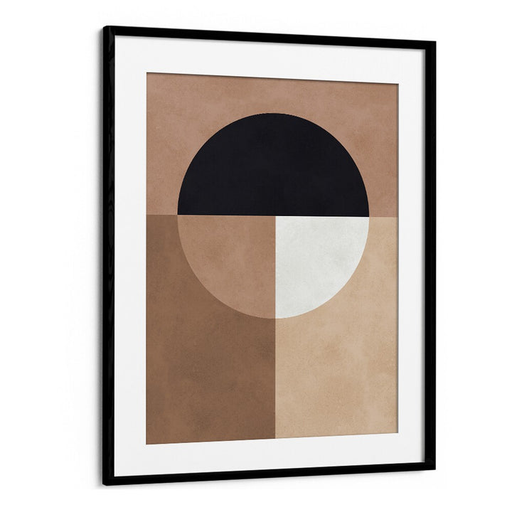 BROWN GEOMETRY VII, GEOMETRIC ART PRINTS showcase rich browns and geometric shapes, perfect for modern decor.