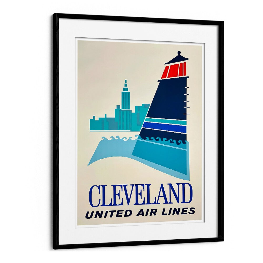 CLEVELAND AIR LINES, VINTAGE TRAVEL POSTERS showcase retro designs perfect for travel enthusiasts and home decor.