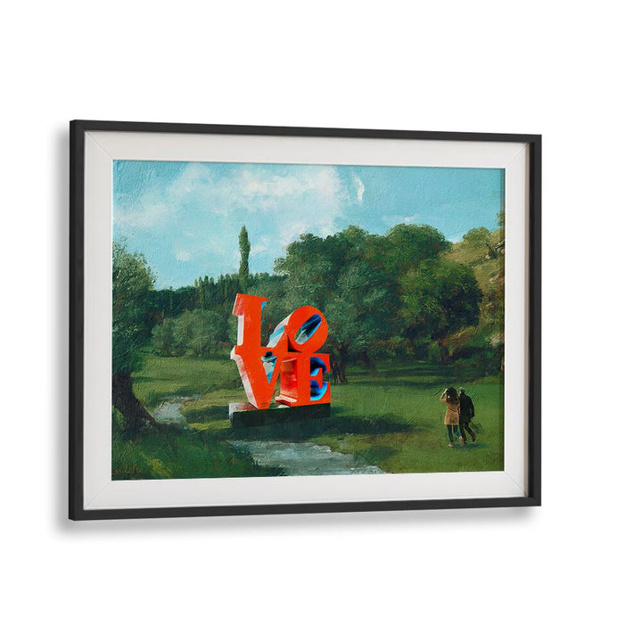 Vibrant scene from THE LOVE FOUND, ALTERED ART PRINTS, showcasing love in nature and human connection.