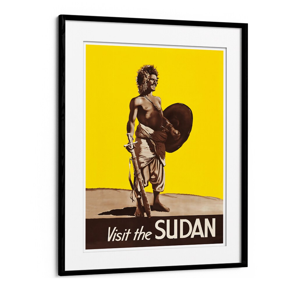 Explore the charm of SUDAN, VINTAGE TRAVEL POSTERS, featuring a striking design that celebrates Sudan's rich culture.