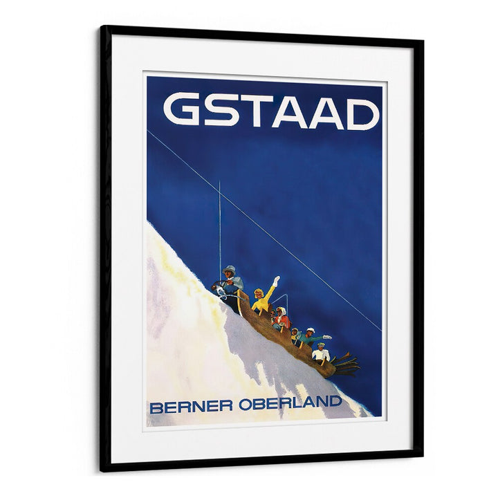 GSTAAD III, VINTAGE TRAVEL POSTERS showcase enchanting alpine adventures in a stunning art piece. Perfect for decor!