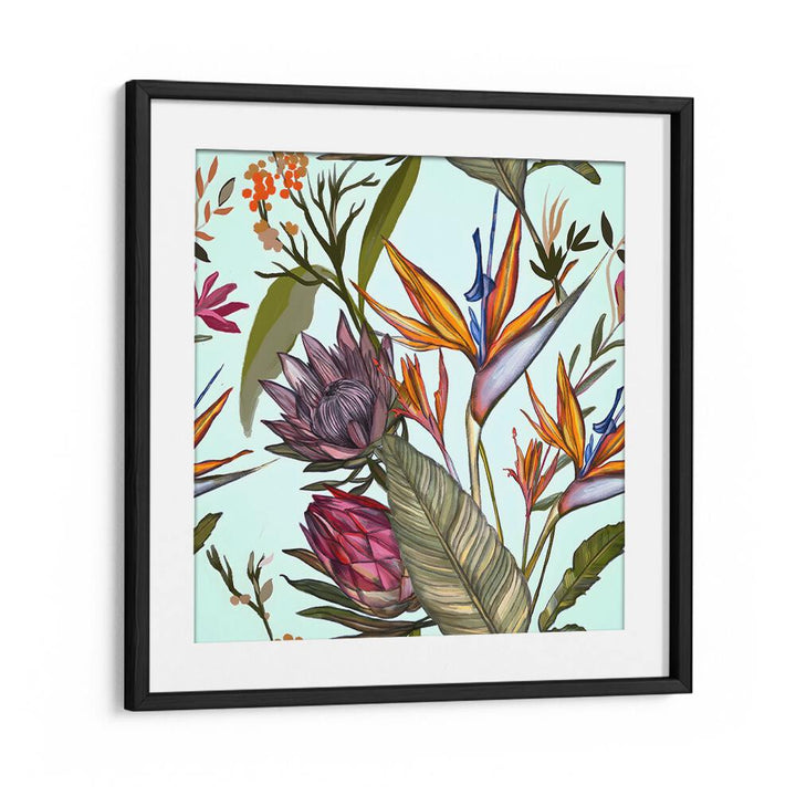 Stunning PROTEAS AND IRIS, FLORAL FLOWER PAINTINGS showcase vibrant blooms to elevate your space beautifully.
