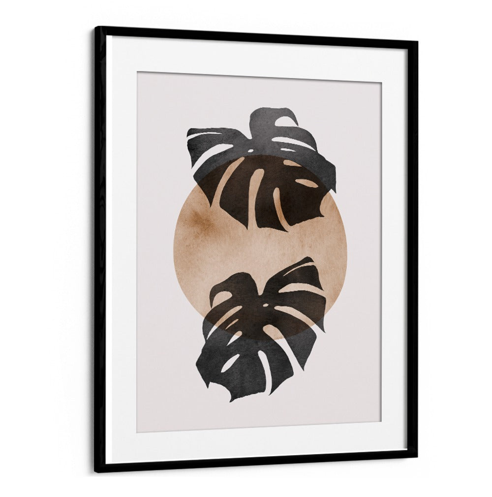 Stylish LEAVES VIII, BOHO ART PAINTINGS showcase hand-painted leaves on a soft background, enhancing your home decor.