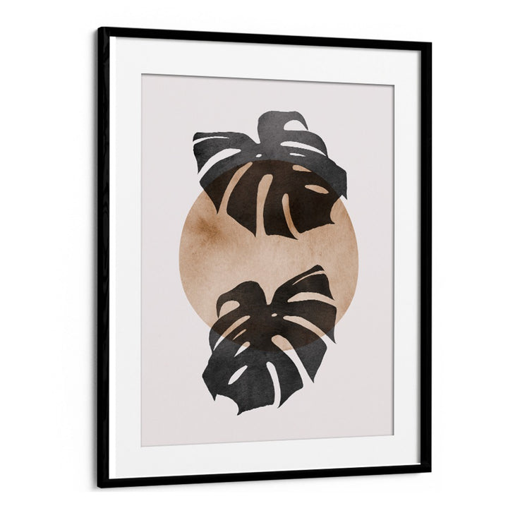 Stylish LEAVES VIII, BOHO ART PAINTINGS showcase hand-painted leaves on a soft background, enhancing your home decor.
