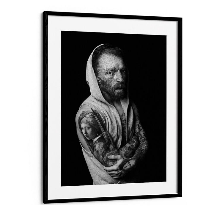 Van Gogh Tattoo, Altered Art Prints blend classic artistry with modern tattoo style for a striking home decor piece.