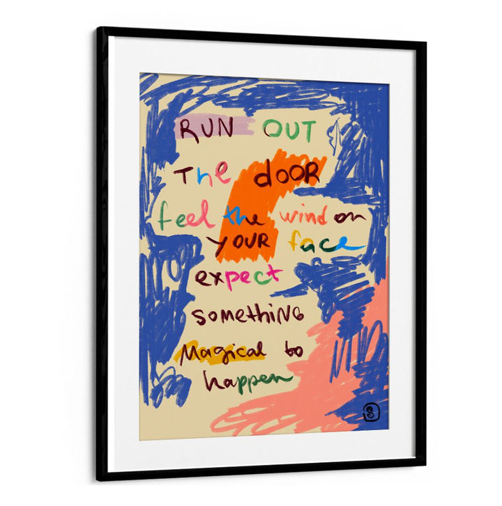 Colorful typography poster featuring a MAGICAL DAY MESSAGE, QUOTES to inspire positivity and creativity in your space.