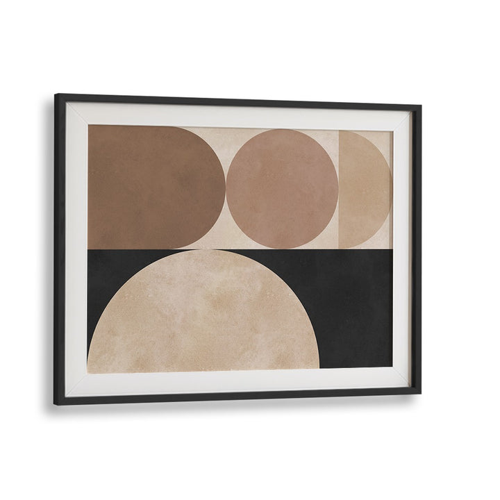 Stylish BROWN 5, GEOMETRIC ART PRINTS featuring modern shapes and neutral tones, perfect for contemporary decor.