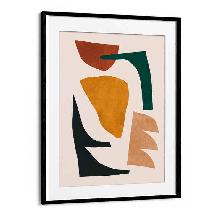 Stylish EXPRESSIVE VI, GEOMETRIC ART PRINTS in a modern frame, perfect for enhancing any creative space.