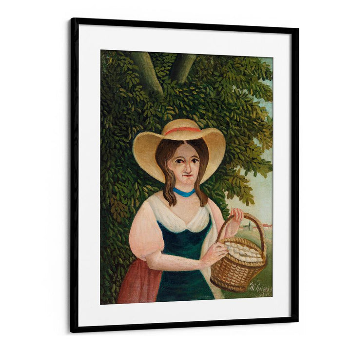 WOMAN WITH BASKET (1905–1910) , VINTAGE PAINTINGS