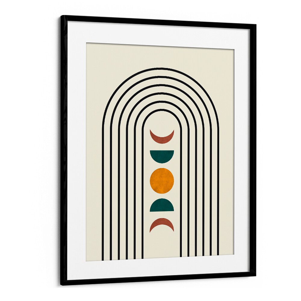 Stylish ARCS IV, BOHO ART PAINTINGS featuring modern fluid lines and dynamic arcs for elegant home decor.