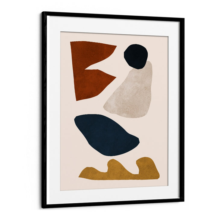 Bold and modern, the EXPRESSIVE VII, GEOMETRIC ART PRINTS showcase unique shapes in earthy tones, perfect for any decor.