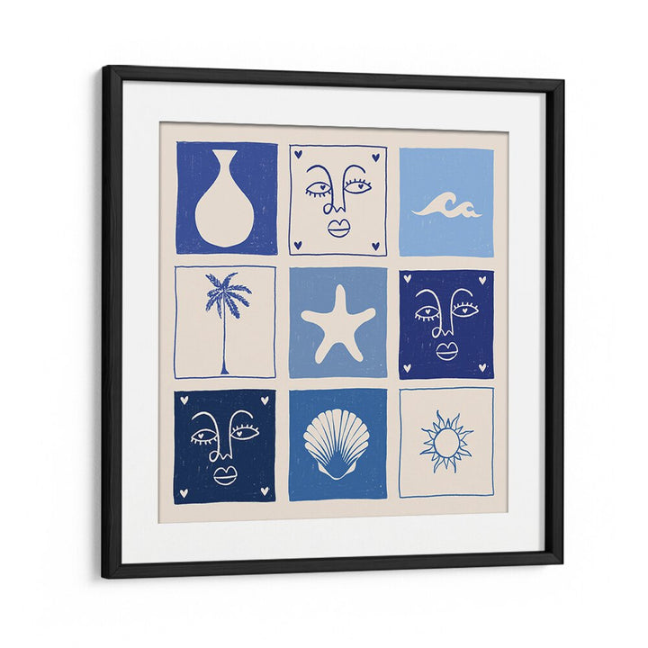 Vibrant SEA CHILD, BOHO ART PAINTINGS featuring ocean-inspired designs for a coastal lifestyle decor.