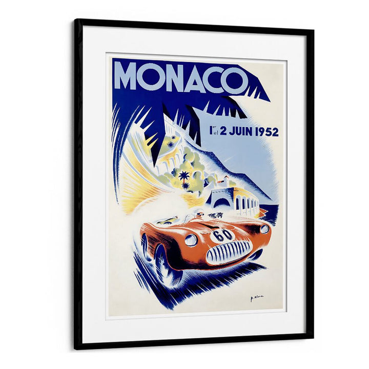 Stylish MONACO I, VINTAGE TRAVEL POSTERS capture the elegance of Monaco’s racing history in vibrant colors.