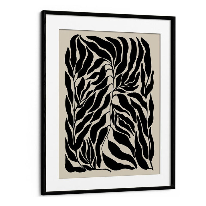 Stunning BLACK LEAVES, FLORAL FLOWER PAINTINGS by Elena Ristova, showcasing elegant botanical art for nature lovers.