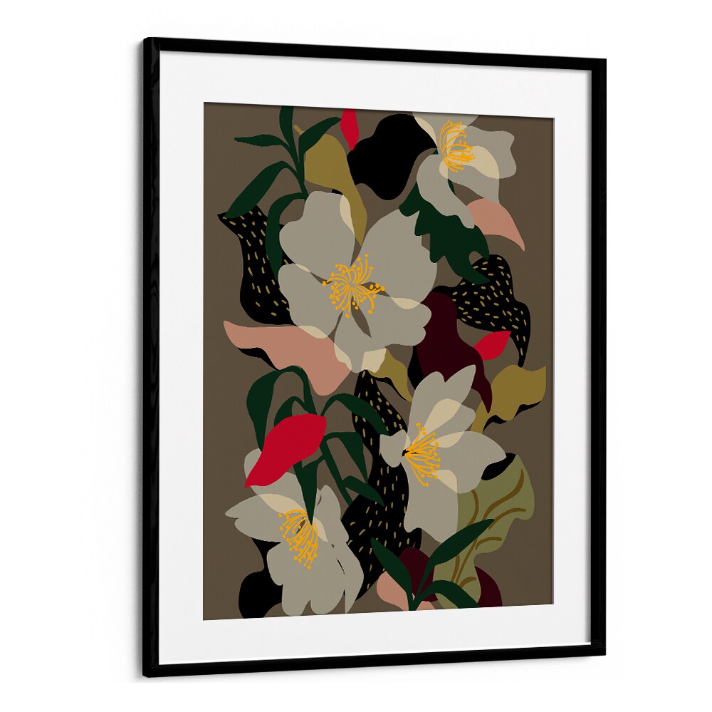 Colorful floral design in FLORAL RHYTHM V, showcasing vibrant patterns in floral flower paintings for stunning decor.