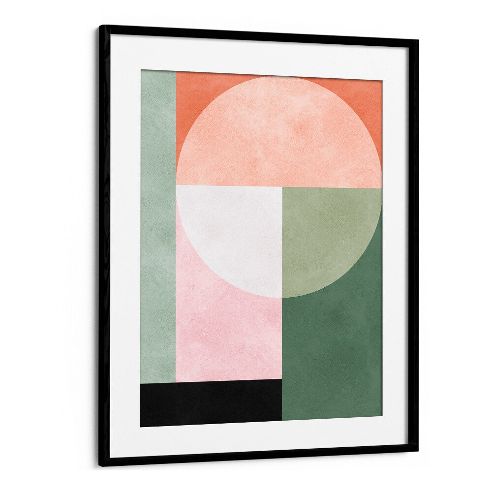 Stylish GEOMETRIC HARMONY IV art print featuring bold colors and shapes, perfect for modern home decor.