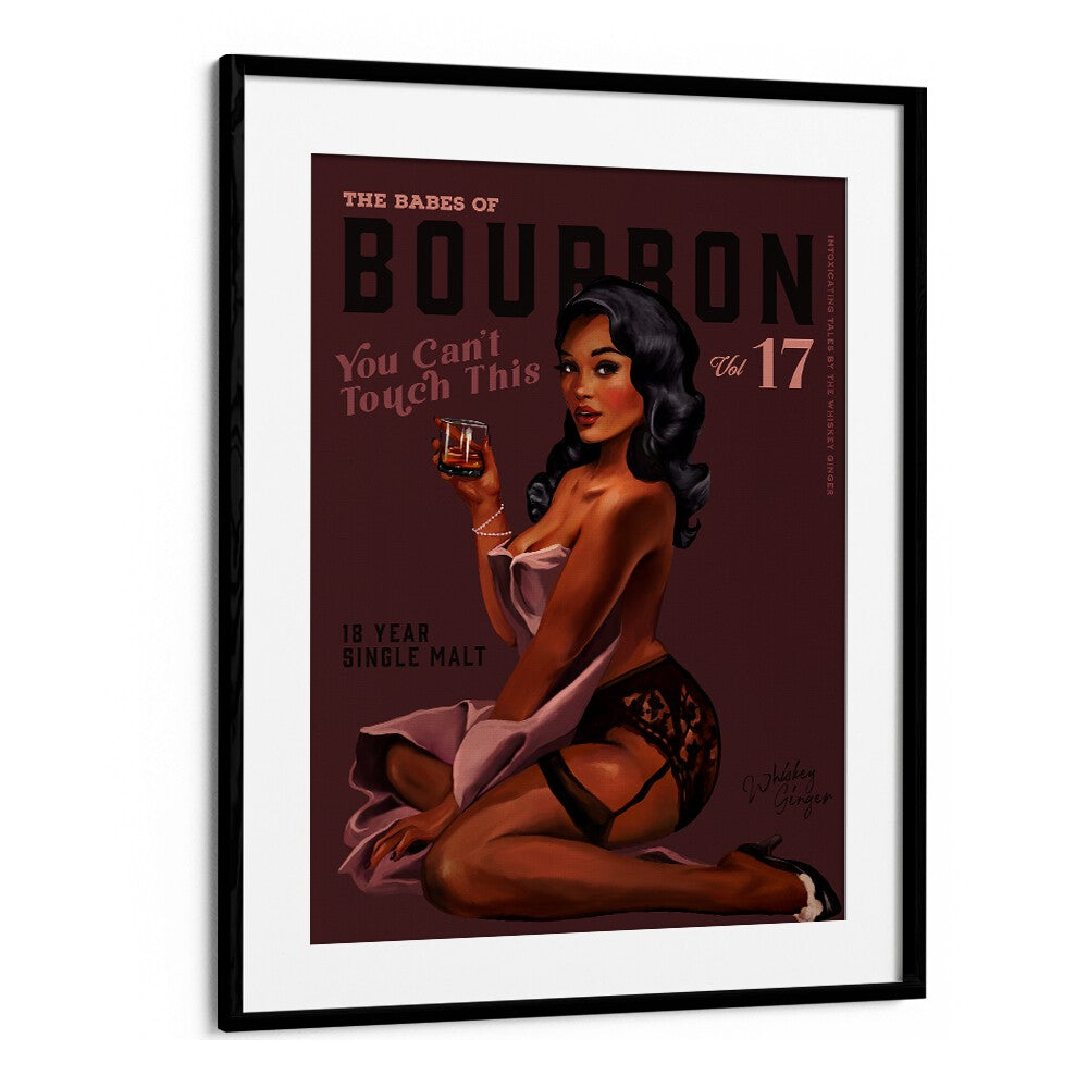 Retro pin-up art featuring a stylish woman, perfect for the BABES OF BOURBON III, BAR & CAFE aesthetic.